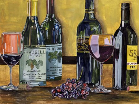 Still Life with Wine I by Melissa Wang art print