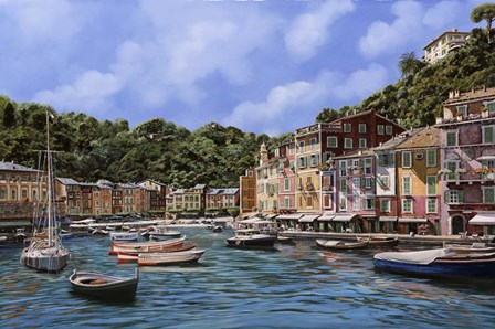 A Portofino by Guido Borelli art print