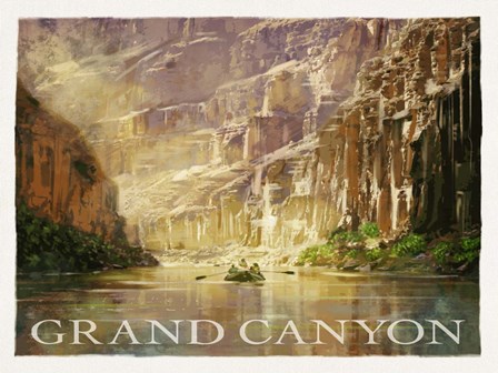 Grand Canyon Colorado River by Old Red Truck art print