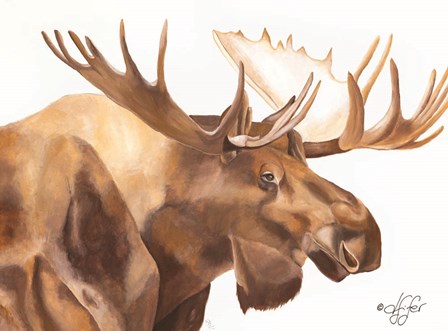 Moose Be Single by Diane Fifer art print