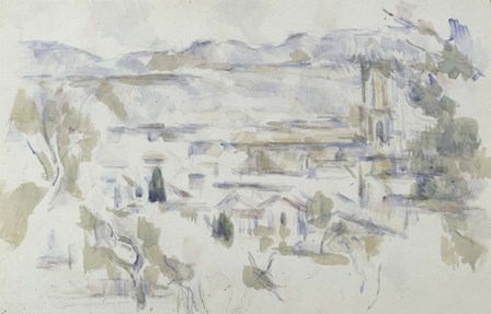 La Cathedrale D&#39;Aix by Paul Cezanne art print