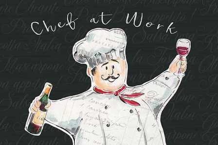Chef at Work I by Daphne Brissonnet art print