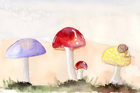 Faerie Mushrooms II by Alicia Ludwig art print