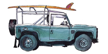 Surf Car I by Paul McCreery art print