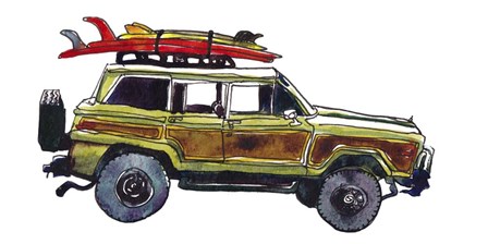 Surf Car VII by Paul McCreery art print