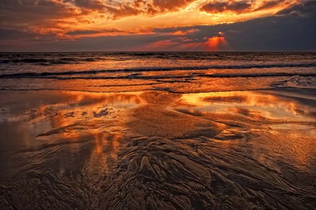 Sunset, Delaware Bay, Cape May NJ by Jay O&#39;Brien / Jaynes Gallery / DanitaDelimont art print