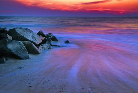 Sunset On Delaware Bay, Cape May NJ by Jay O&#39;Brien / Jaynes Gallery / DanitaDelimont art print