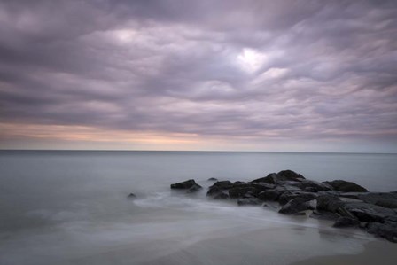 Sunrise On Stormy Beach Landscape, Cape May National Seashore, NJ by Jay O&#39;Brien / Jaynes Gallery / DanitaDelimont art print