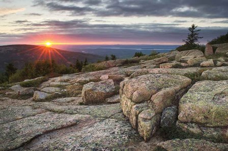 Acadia National Park Sunset by Alan Majchrowicz art print