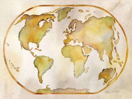 Around the World by Kathleen Parr McKenna art print