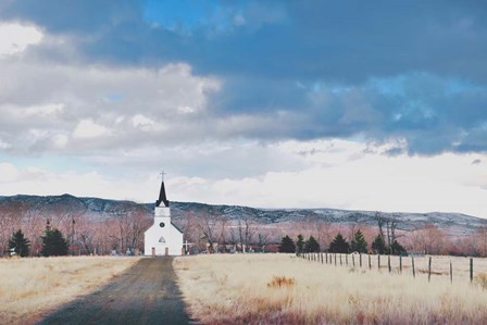Little Church on the Prairie by Annie Bailey Art art print