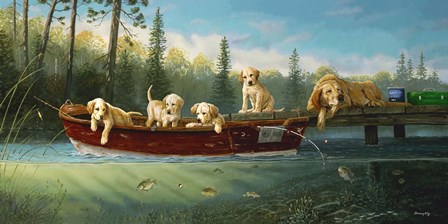 Fishing Lesson by Terry Doughty art print