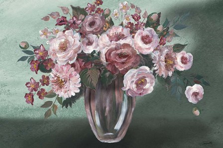 Romantic Moody Florals Landscape by Tre Sorelle Studios art print