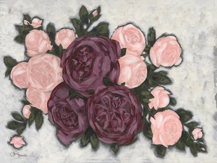 English Roses by Hollihocks Art art print