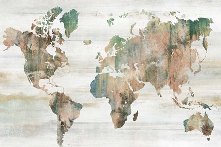 Map of the World by Isabelle Z art print