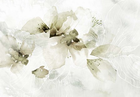 Golden Cherry Blossoms by Pamela Collabera art print