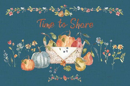 Time to Share I Blue by Lisa Audit art print