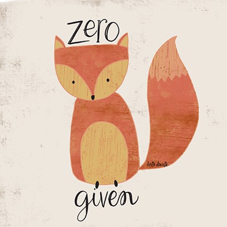 Zero Fox by Katie Doucette art print