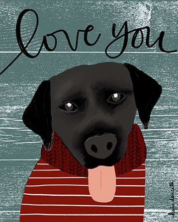 Love You Lab by Katie Doucette art print