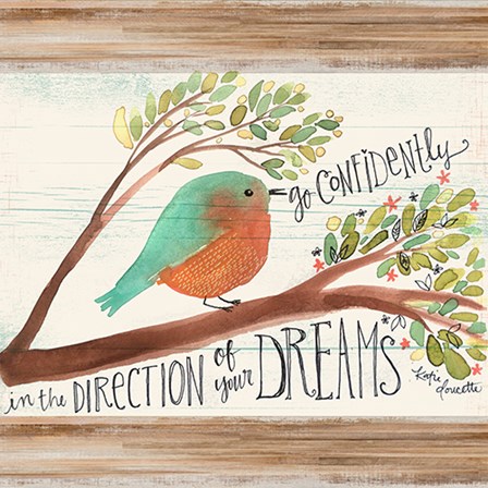 Confident Bird by Katie Doucette art print