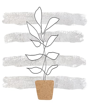 Scandi Plant by Longfellow Designs art print