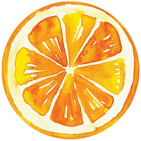 Orange Plate by ND Art &amp; Design art print