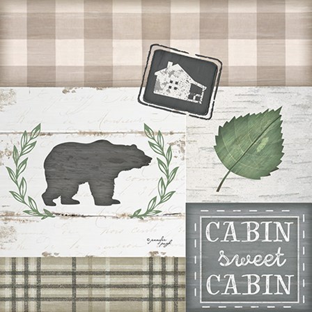 Cabin Sweet Cabin by Jennifer Pugh art print