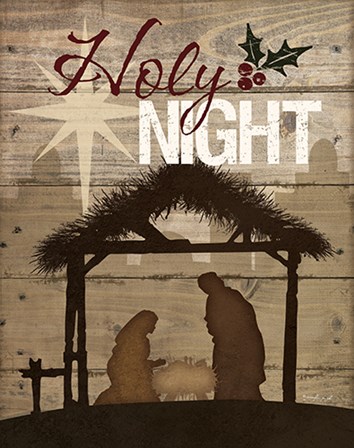 Holy Night Nativity by Jennifer Pugh art print