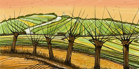 Hills and Trees III by Stuart Roy art print