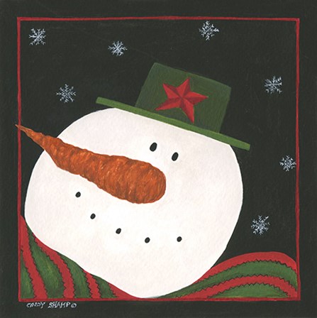 Snowman III by Cindy Shamp art print
