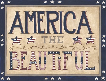 America the Beautiful by Cindy Shamp art print