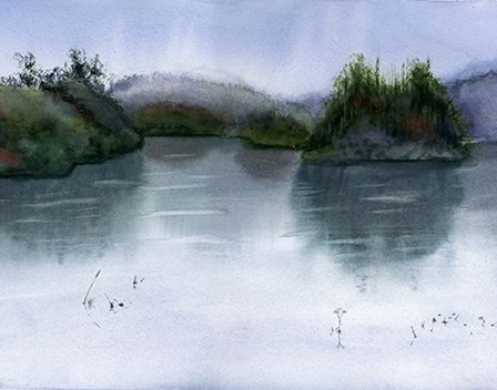 Lake Scape by Olga Shefranov art print