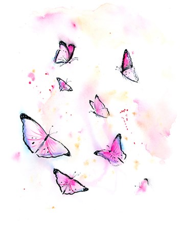 Butterflies I by Olga Shefranov art print