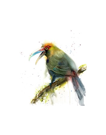 Green Bird by Olga Shefranov art print