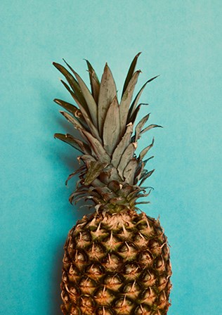 Blue Pineapple by Ashley Singleton art print