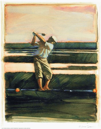 Golfer by Yellow Caf&#233; art print