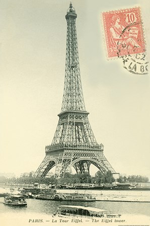 Tower Stamped by Yellow Caf&#233; art print