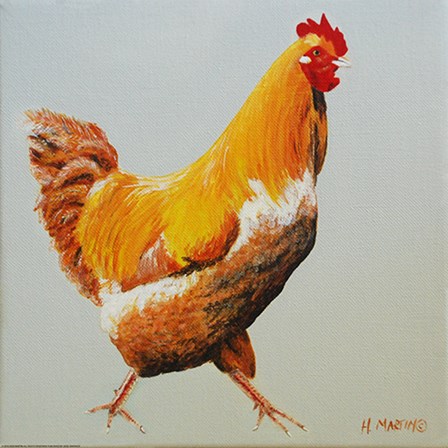 Blonde Chicken by Yellow Caf&#233; art print
