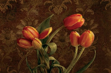 Fleur de lis Tulips by Janel Pahl art print