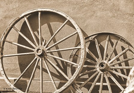 Like a Wagon Wheel by Kari Brooks art print