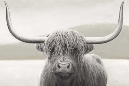 Highland Cow Neutral by James Wiens art print
