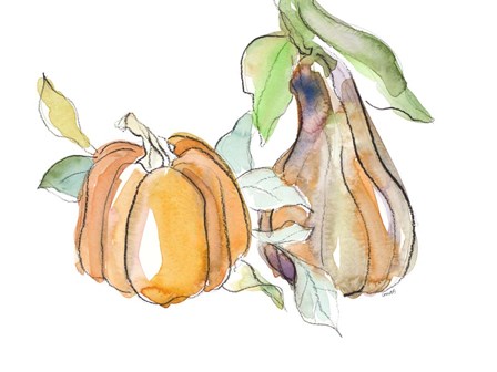 Harvest Pumpkin and Squash II by Lanie Loreth art print