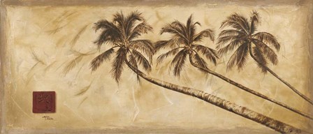 Sepia Palms by Patricia Pinto art print