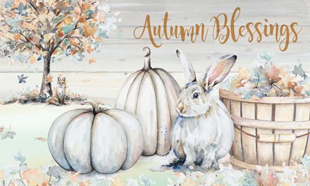 Autumn Blessings Scene by Patricia Pinto art print