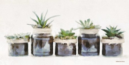 Rustic Plants in a Row by Bluebird Barn art print
