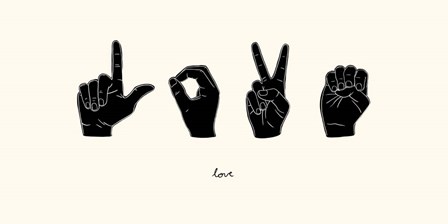 Sign Language IV by Emma Scarvey art print