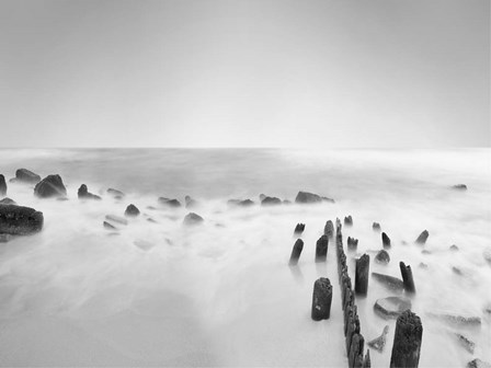 Black &amp; White Water III by James McLoughlin art print