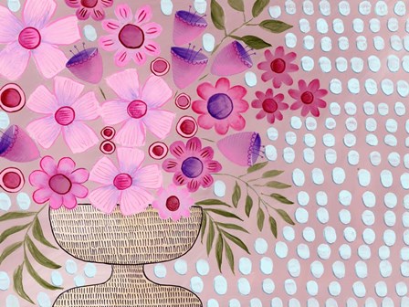 Cheeky Pink Floral I by Regina Moore art print