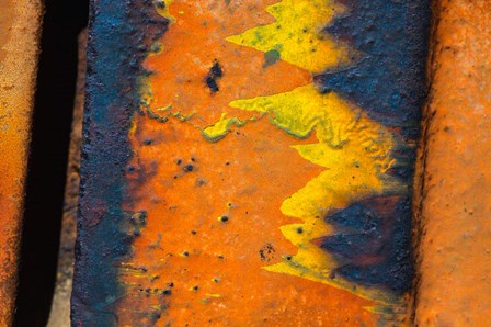 Details Of Rust And Paint On Metal 10 by Zandria Muench Beraldo / Danita Delimont art print