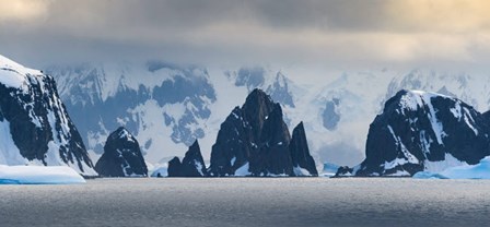 Antarctic Peninsula, Antarctica, Spert Island Craggy Rocks And Mountains by Yuri Choufour / DanitaDelimont art print